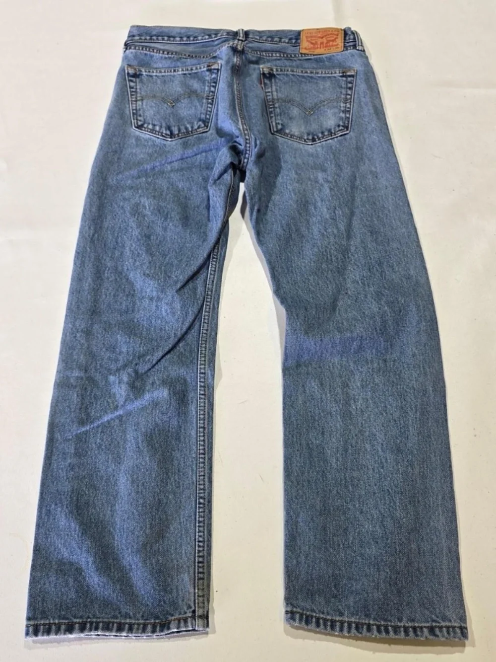 Levi's 505 Regular Fit Jeans Men's 34x30 Blue Straight Leg Medium Wash